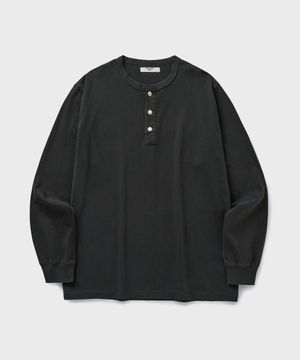 CRAFT HENLEY L/S T-SHIRT [GRAPHITE]