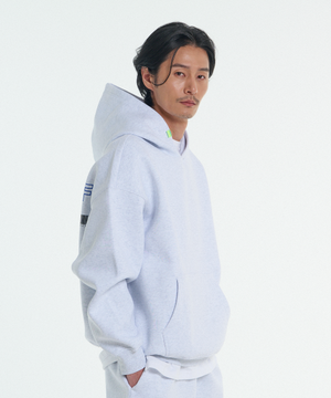 [L~4XL] 시그니처 빅사이즈 후드 스웨트셔츠_화이트