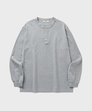 CRAFT HENLEY L/S T-SHIRT [MELANGE GRAY]