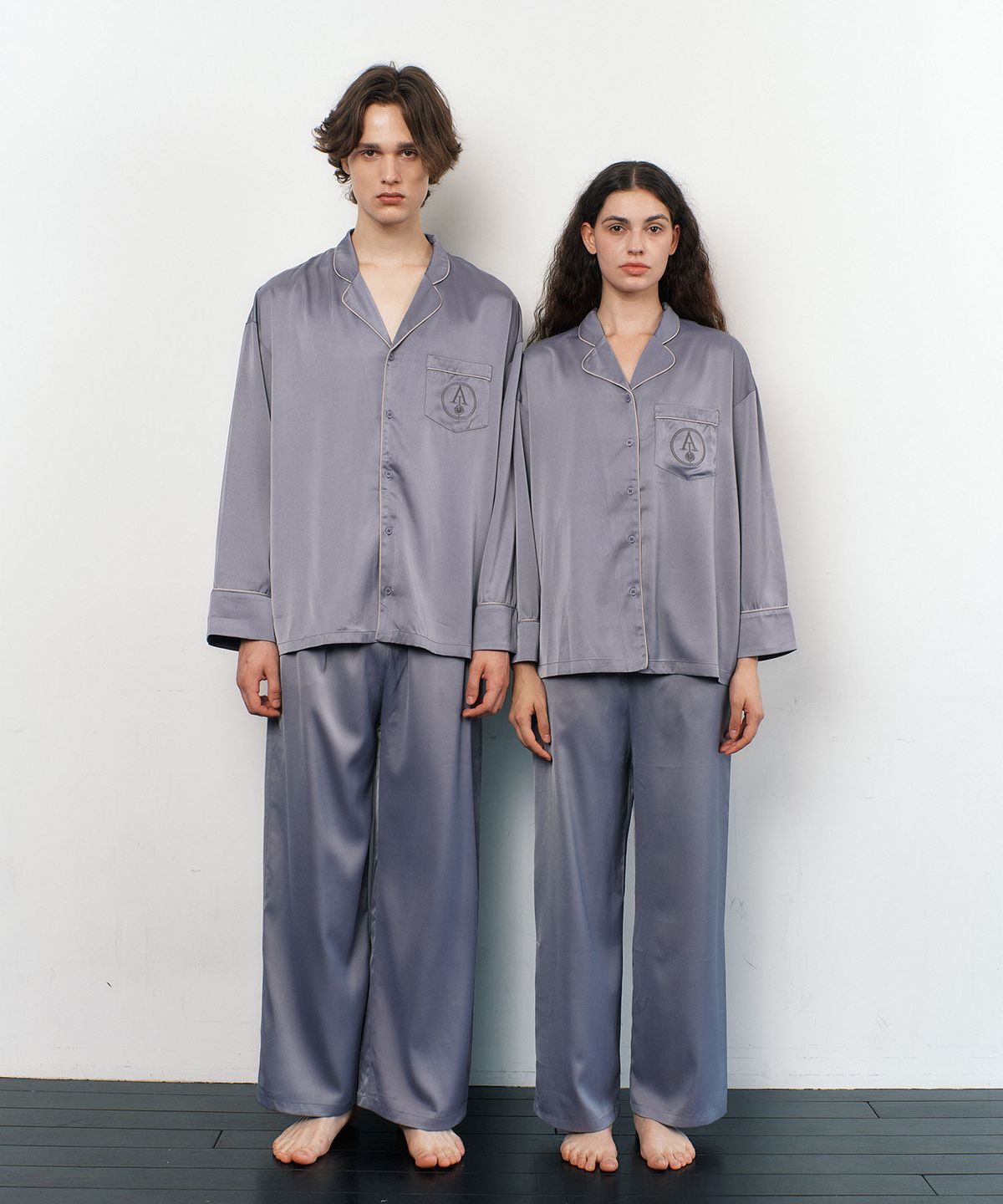 아템포(ATEMPO) CLASSIC PAJAMA COUPLE SET_ash violet