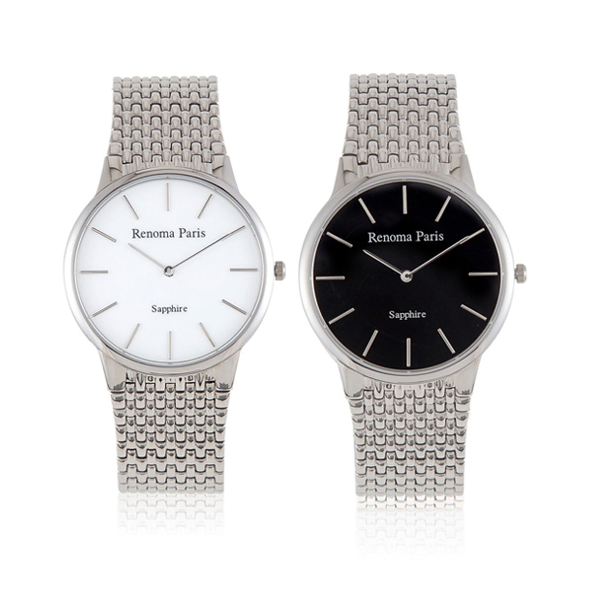 레노마 시계(RENOMA WATCH) 사파이어 글라스 슬림 남성 메탈시계 RE475M