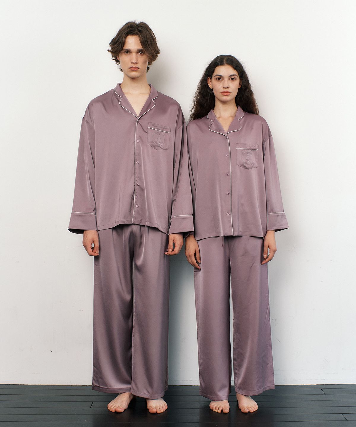 아템포(ATEMPO) CLASSIC PAJAMA COUPLE SET_rose purple