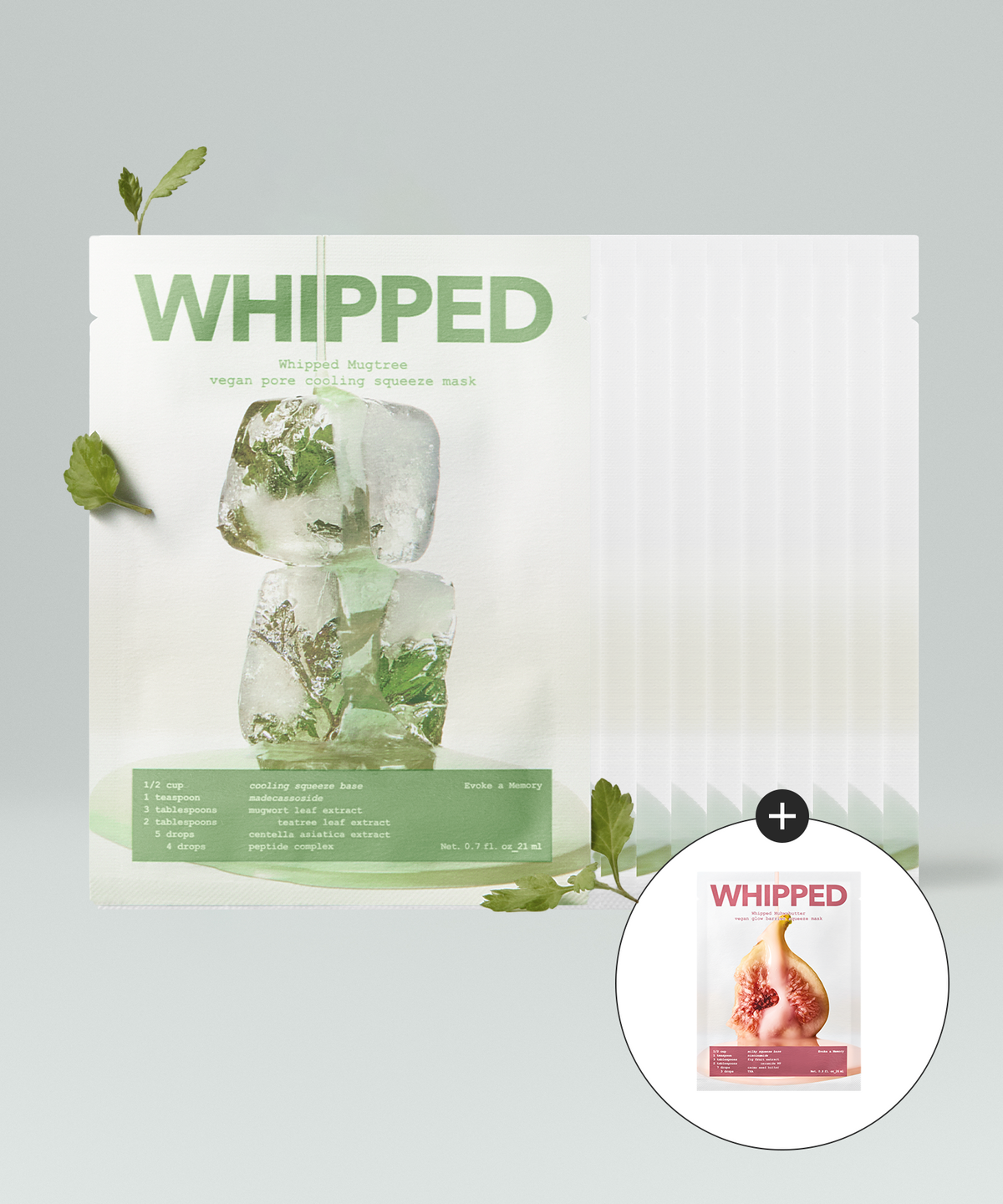휩드(WHIPPED) 머그트리 비건 포어 쿨링 스퀴즈 마스크 10개 (+무화버터 마스크 시트 1개 증정)