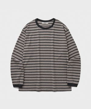 WASHED BORDER L/S T-SHIRT [HAZEL]