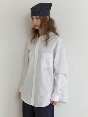 Melba overfit shirt (ivory)