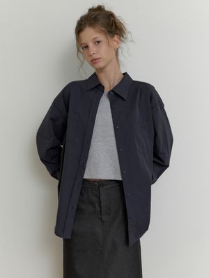 Melba overfit shirt (navy)