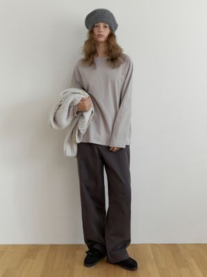 Basin raglan t-shirt (pale khaki)