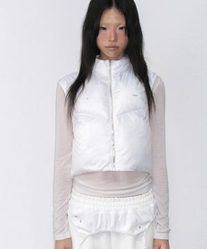 Pray Puff Vest / White