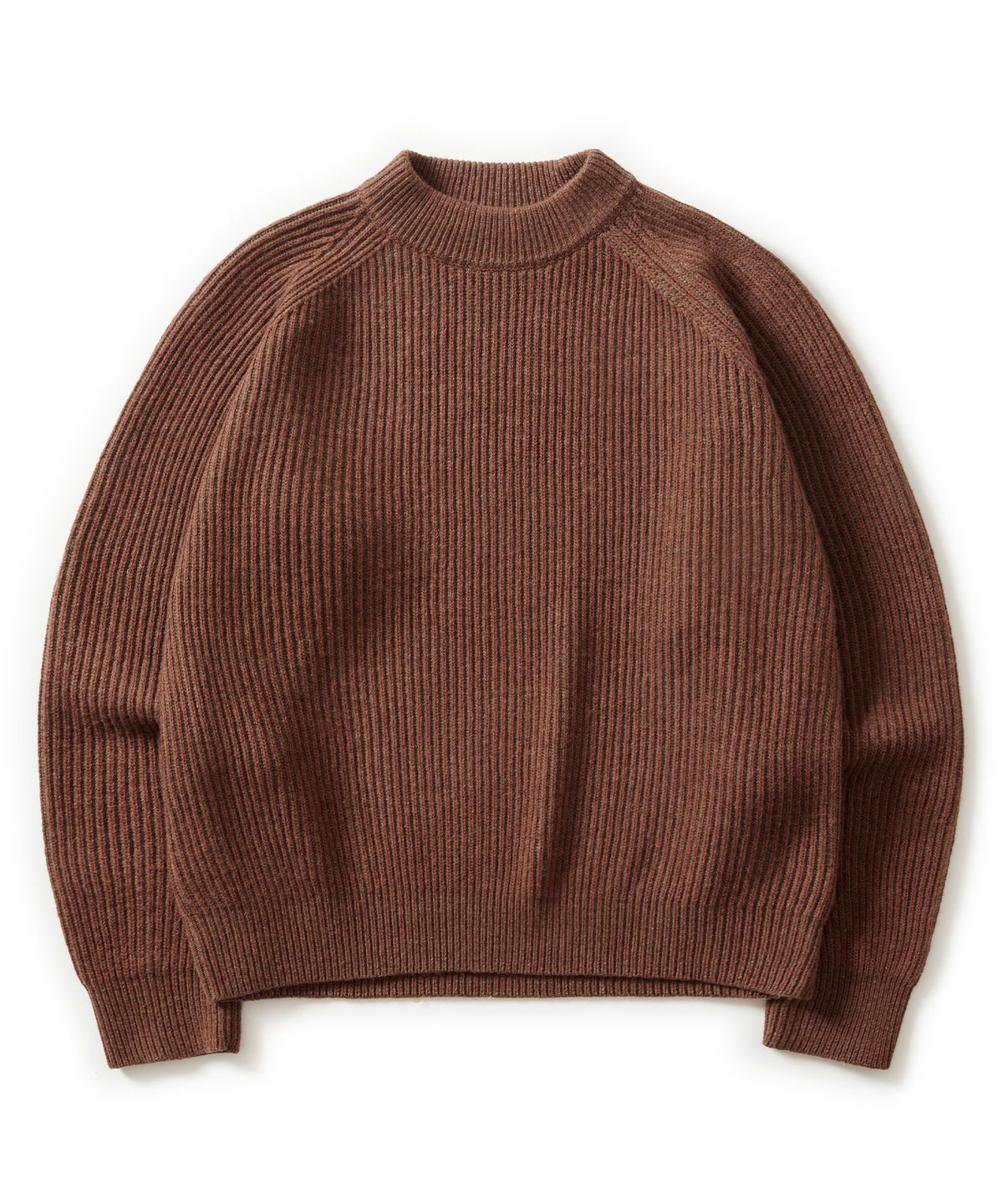 에스파이(ESFAI) 2 TONE CREW NECK KNIT (BRICK)