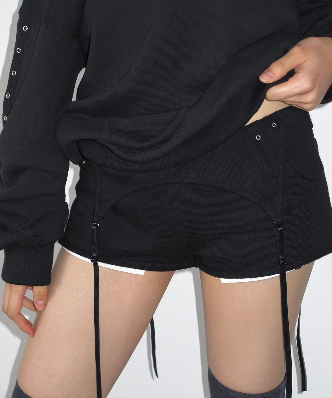 41PRAY Layered Shorts / Black ショートパンツ MUSINSA公式 | 41PRAY Layered Shorts / Black