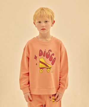 디스코 롤러 스웻셔츠_피치핑크