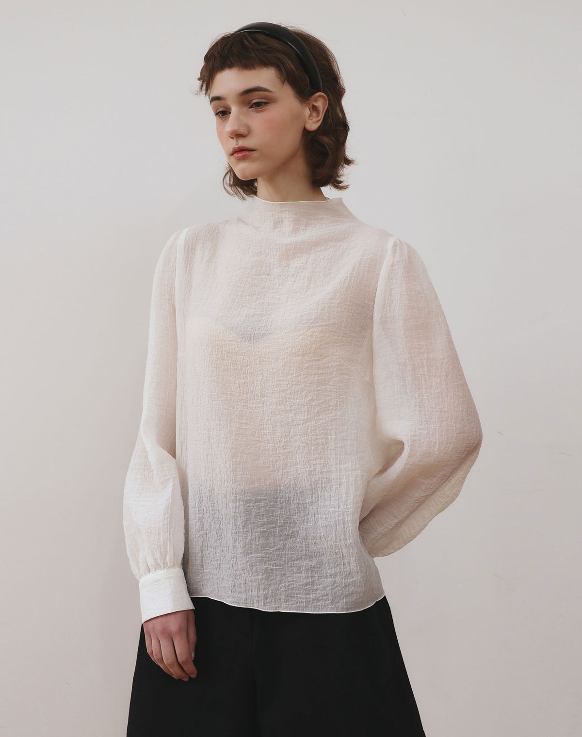 지에마르(GIEMAR) [색상추가]SIMPLE BLOUSE 3COLOR 심플 블라우스 쓰리 컬러