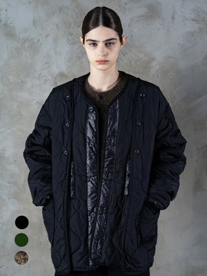 페이크 레이어드 패딩 점퍼 (3color)