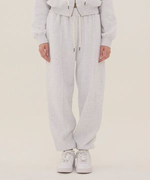 DGDP 스퀘어 조거 트레이닝 팬츠_화이트멜란지