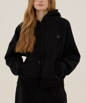 DGDP 스퀘어 크롭 나그랑 후드_블랙