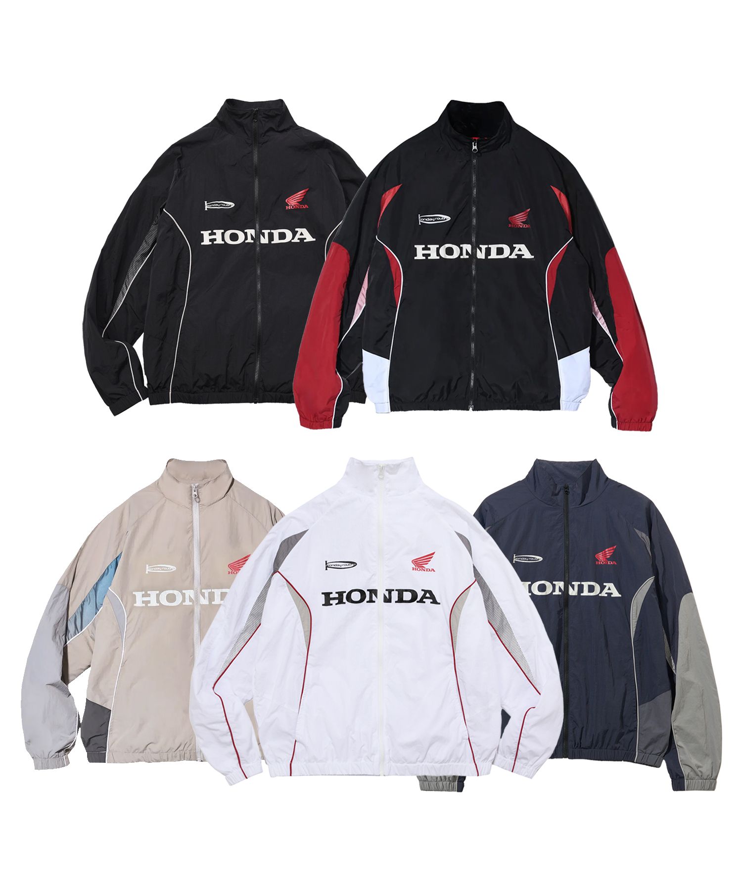 MUSINSA | Honda Motorcycle Track Zip up Jacket (5Colors)