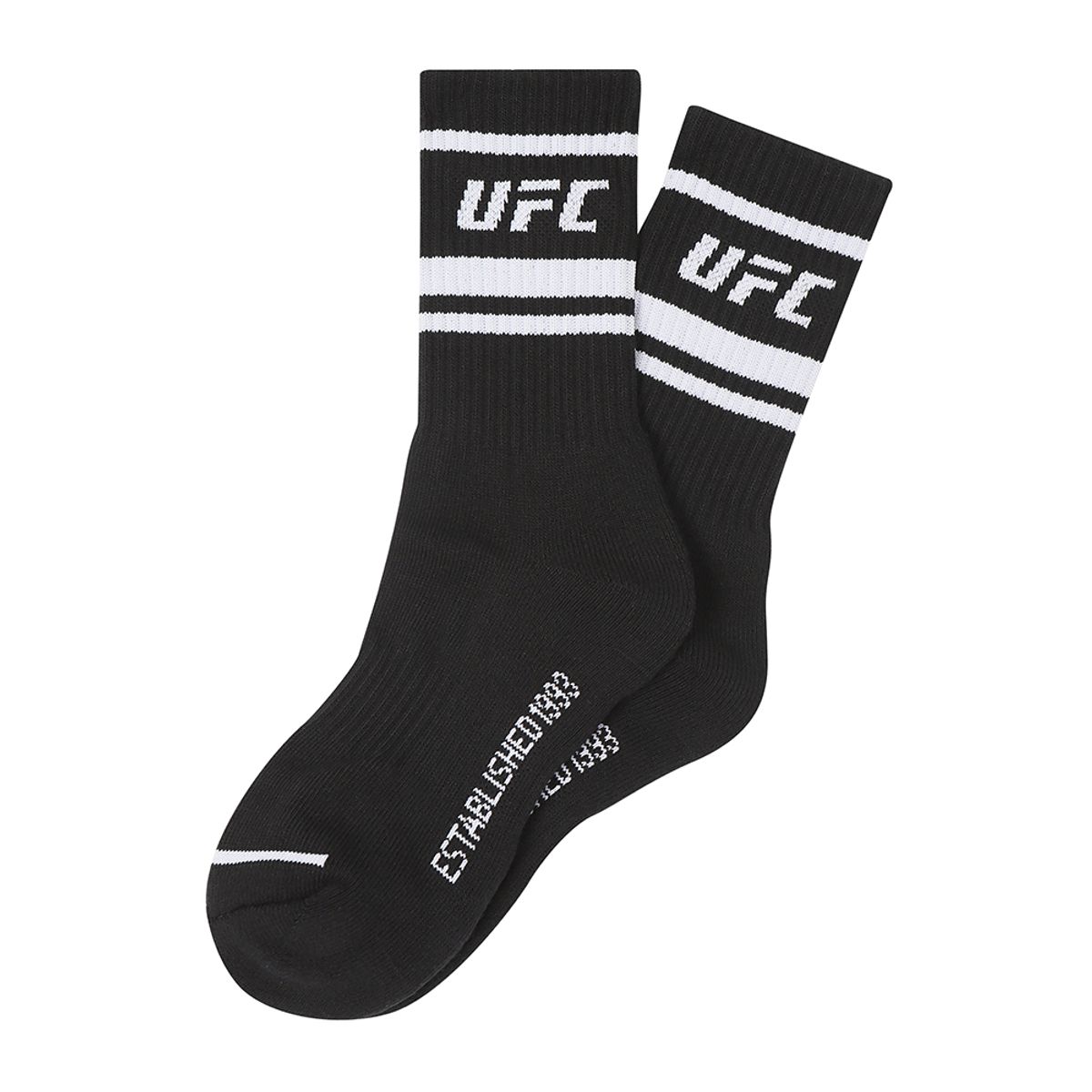 유에프씨 스포츠(UFC SPORT) UFC 라인 크루 삭스 (2PACK) 블랙 U2SCW2301BK