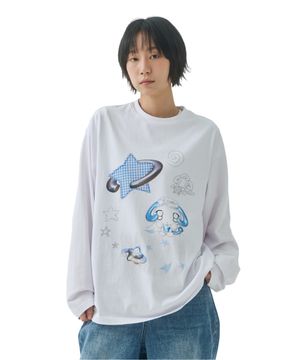 [FDR x HUHUEE] Angel Twinkle Long Sleeve White