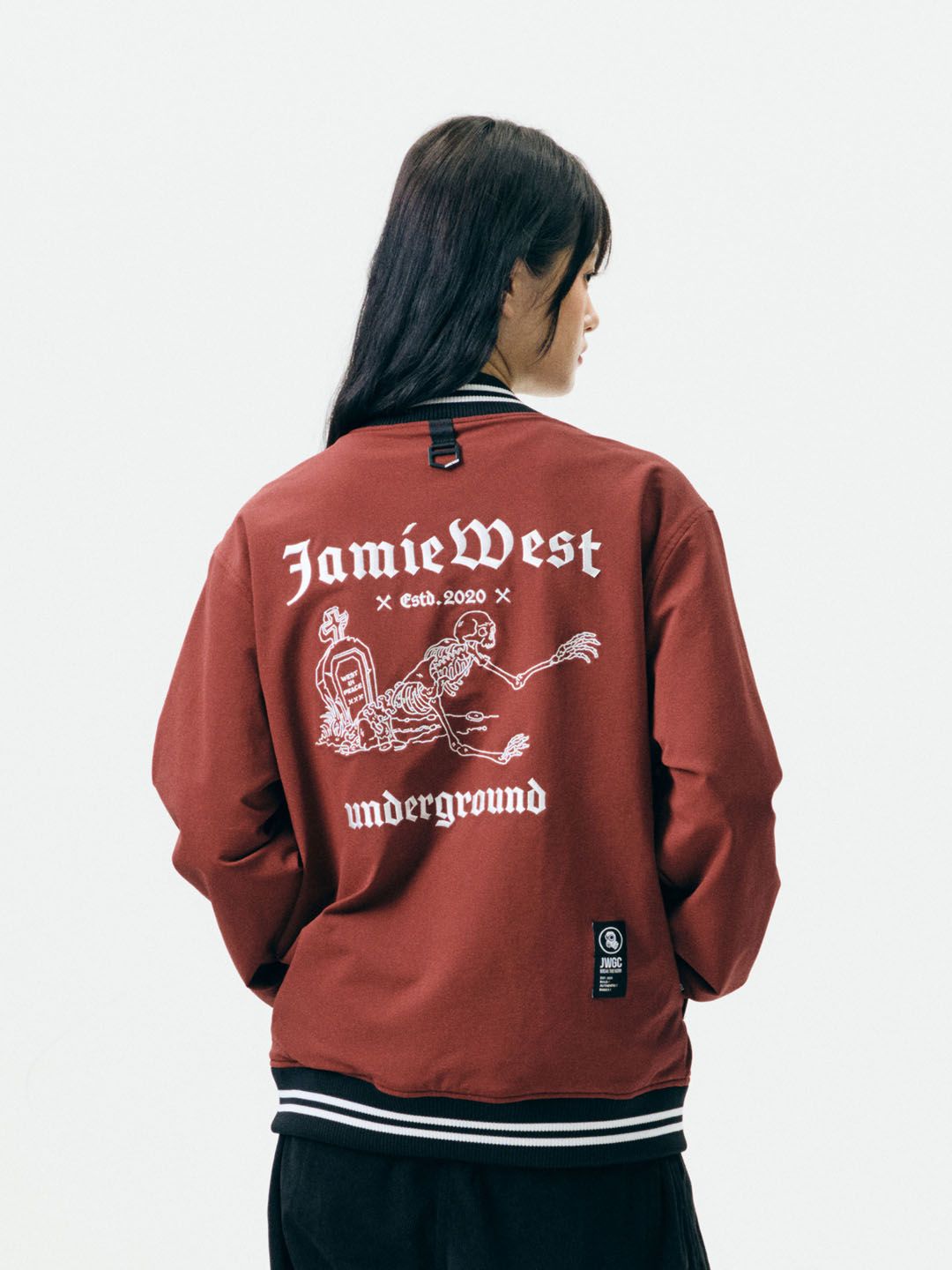 MUSINSA | JAMIE WEST Underground Stadium Jacket (Burgundy)