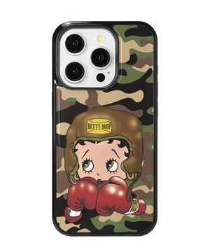 [베티붑] 카모 복서 폰 케이스 - 에폭시 범퍼 (카키)