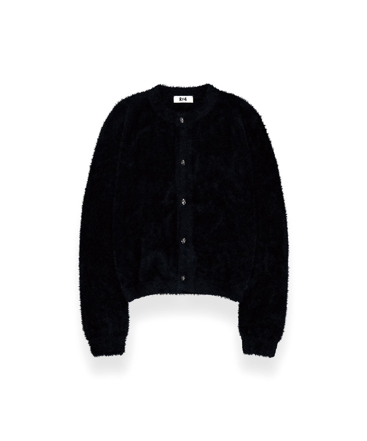 알포(R-4) R-0056 / FUR KNIT(BLACK)