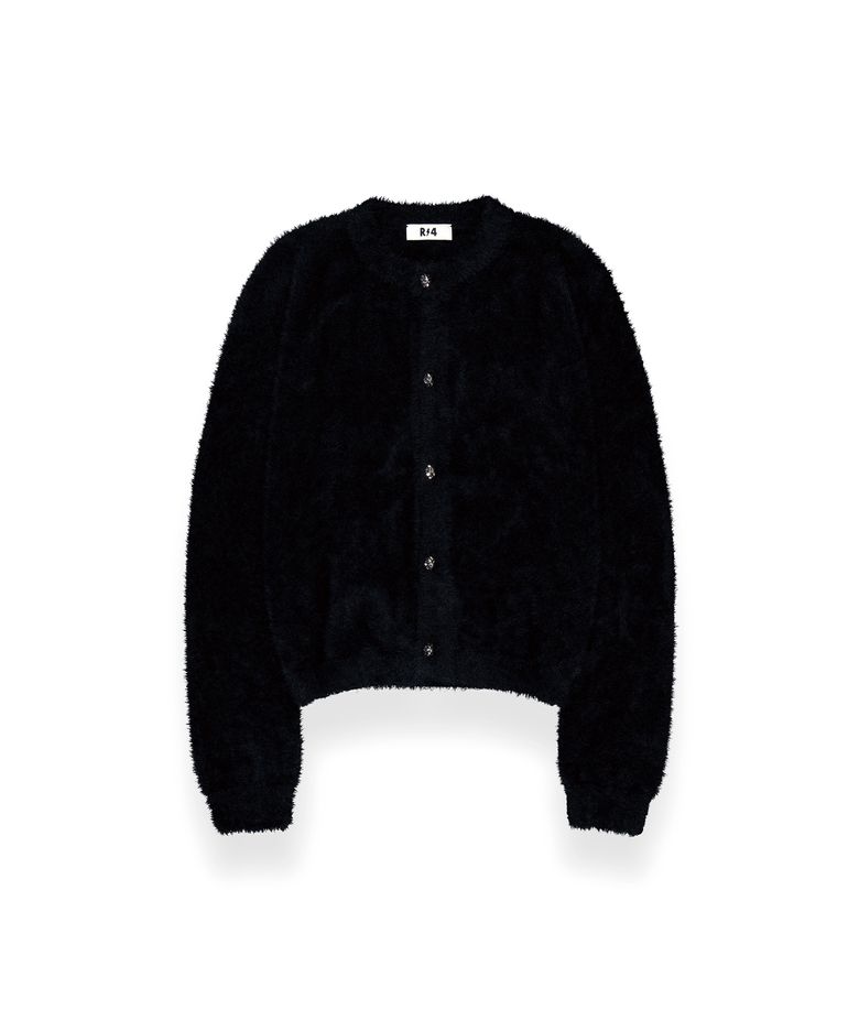 R-0056 / FUR KNIT(BLACK)