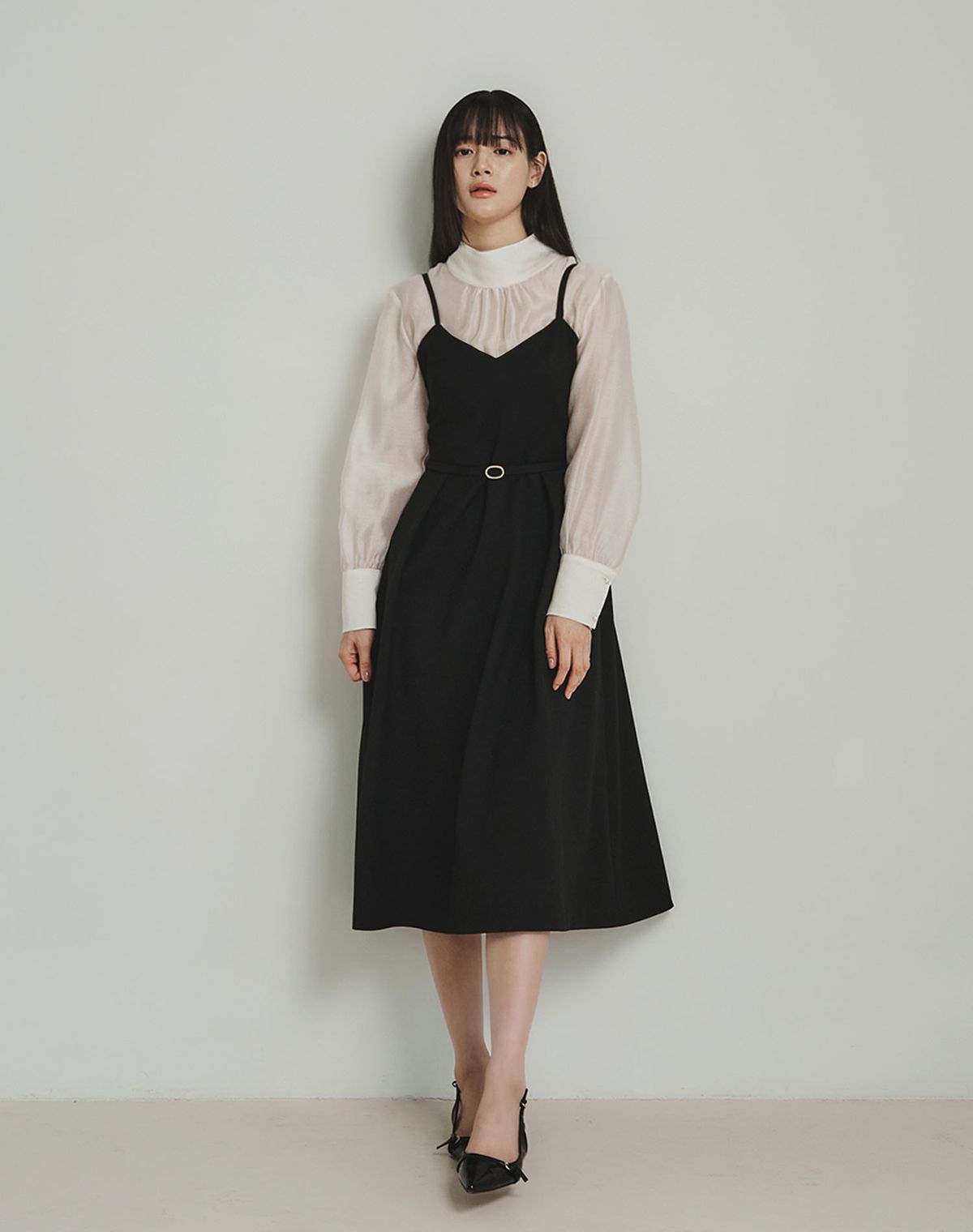 지에마르(GIEMAR) BUSTIER DRESS BLACK 뷔스티에 드레스 블랙