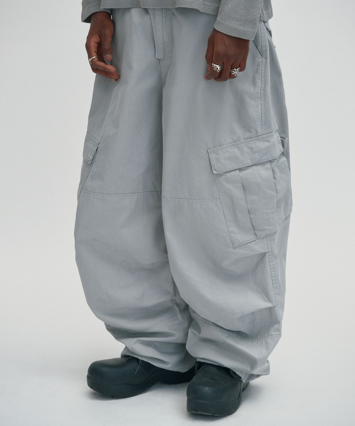 스웨이드(SUADE) WASHED CARGO PANTS [GRAY]