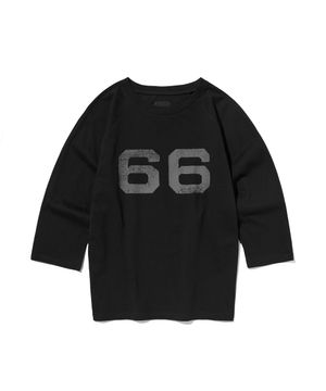 66 RAGLAN 4/3 SLEEVE [BLACK]