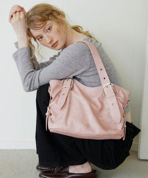 비비 버클 숄더백_핑크