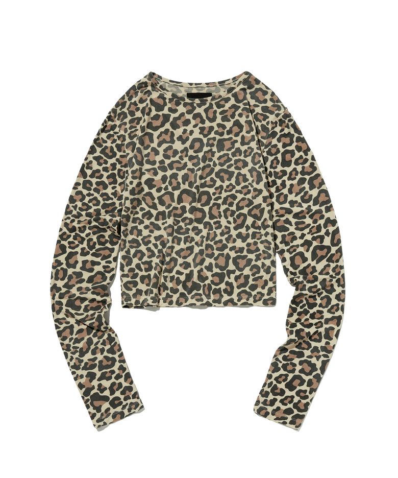 PATTERN SLIM LONG SLEEVE [LEOPARD]