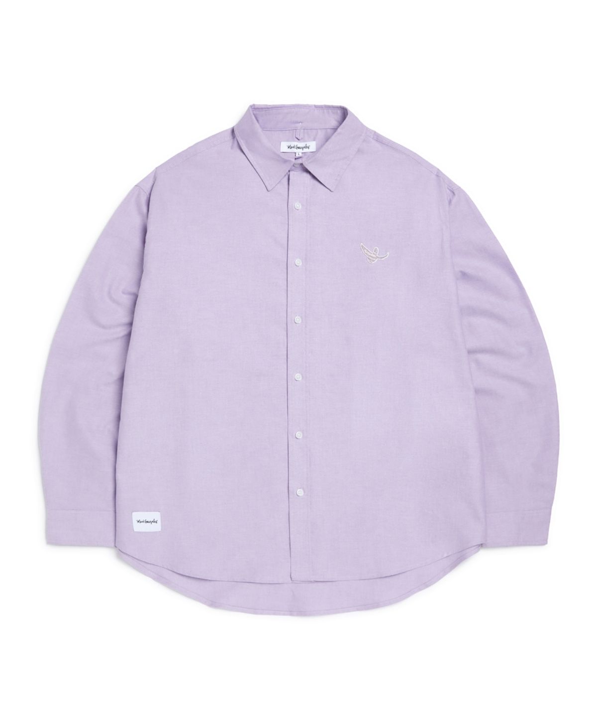 마크곤잘레스(MARK GONZALES) 엔젤 와펜 옥스포드 롱슬리브 셔츠 - LAVENDER