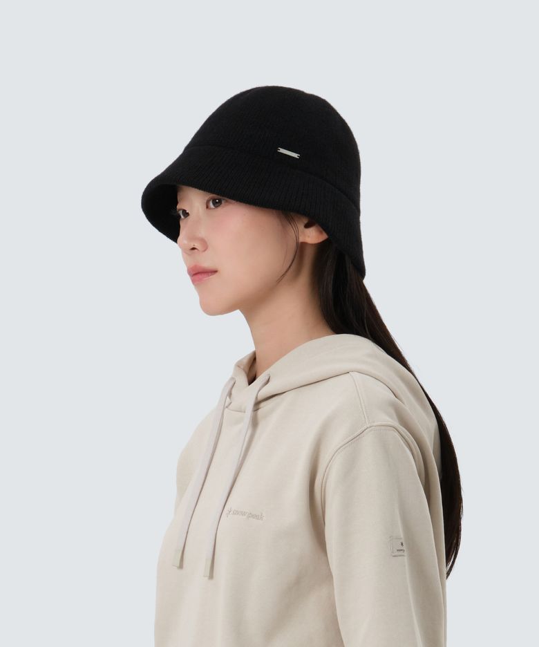 메리노울 여성 햇 (S25WWFKC64) Black