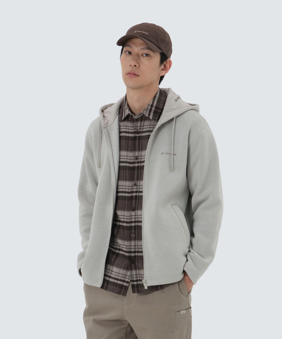 스노우피크 어패럴(SNOWPEAK APPAREL) 니트 후드 집업 (S25WMFFJ78) Sand Beige