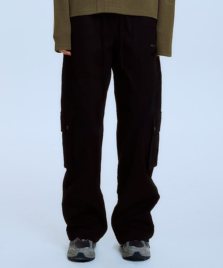 MULTI UTILITY CARGO PANTS (BLACK)