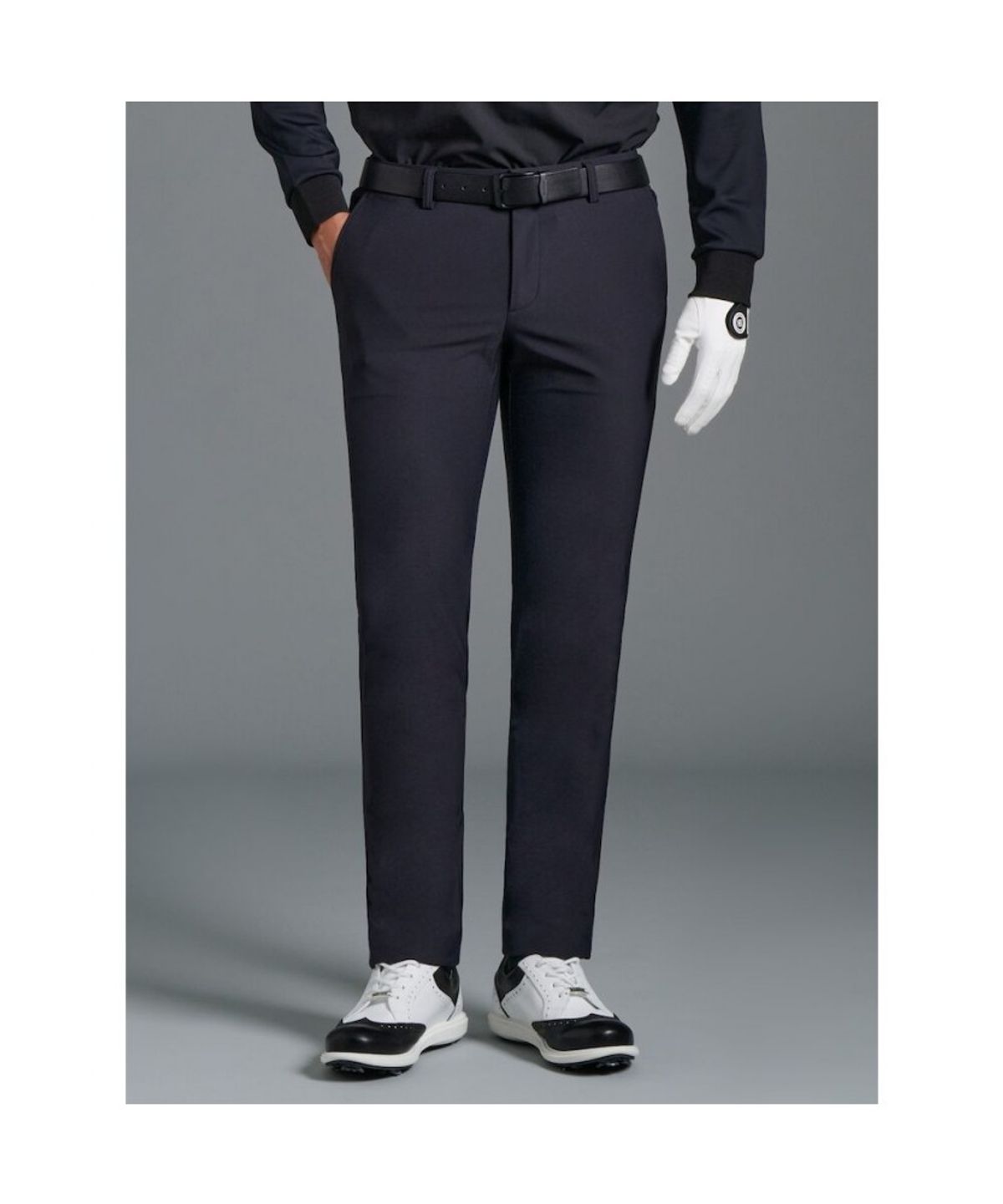 빈폴골프(BEANPOLE GOLF) 남성 기모 면터치 슬림 팬츠  블랙