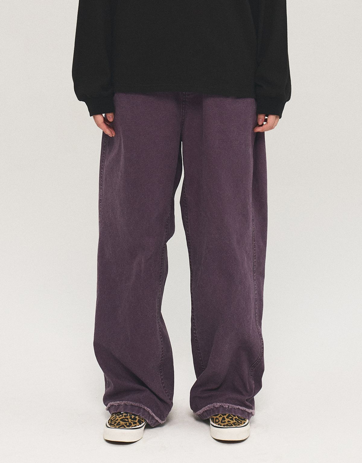 엠엠엘지(MMLG) [Mmlg] WASHED WIDE PANTS (PURPLE)