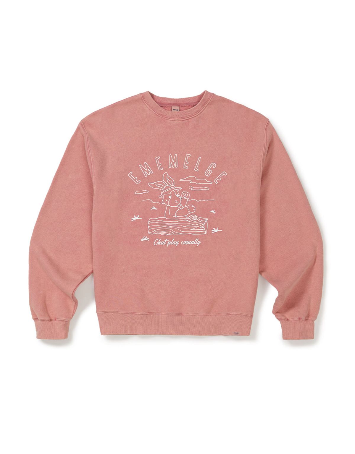 엠엠엘지(MMLG) [Mmlg] WASHED MELGE HIKING SWEAT (PINK PANTHER)