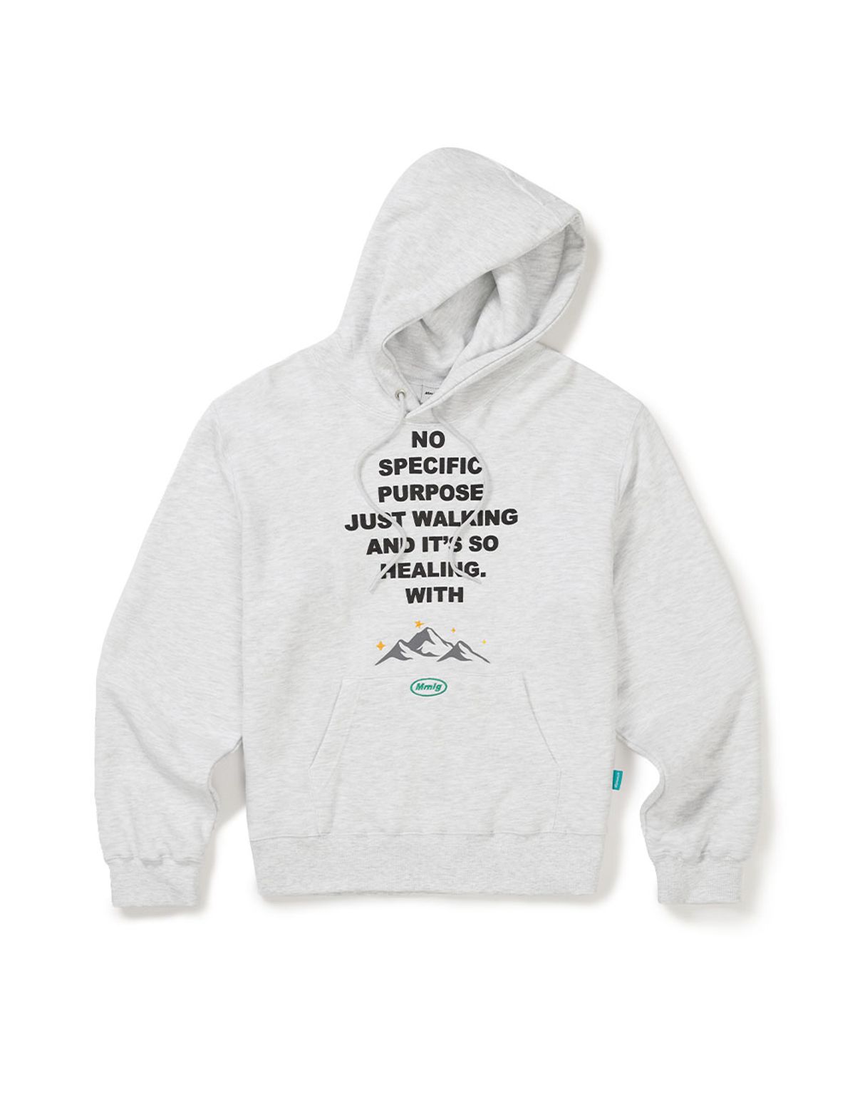 엠엠엘지(MMLG) [Mmlg] JUST WALKING HOODIE (ASH GREY)