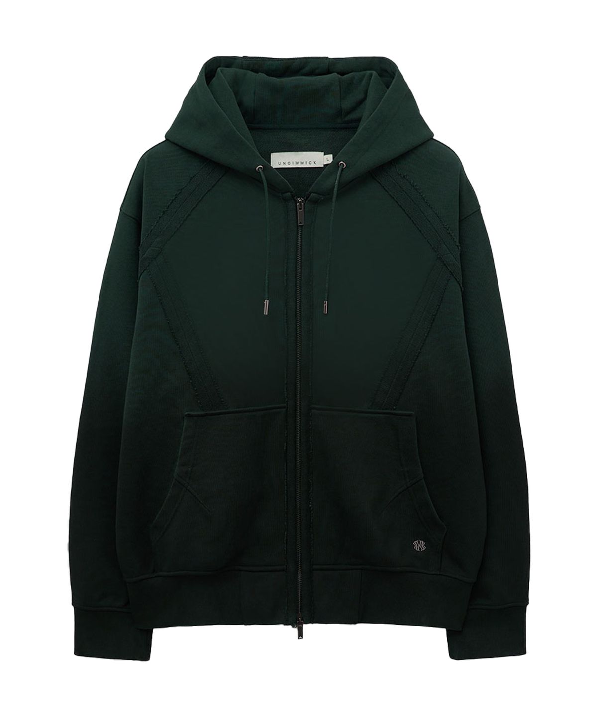 언지미크(UNGIMMICK) SPRAY WASHED HOODED JACKET (DEEP GREEN)