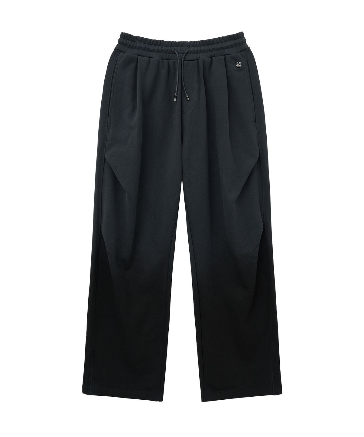 언지미크(UNGIMMICK) SPRAY WASHED PLEATED SWEAT PANTS (CHARCOAL)