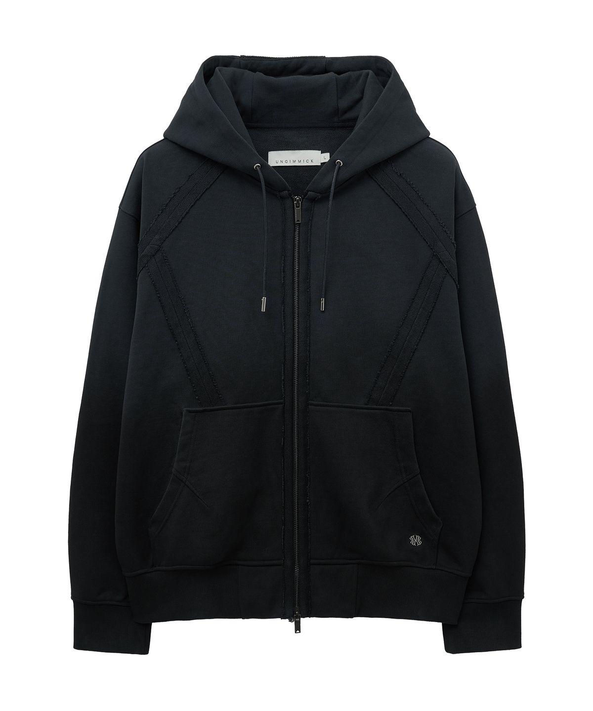 언지미크(UNGIMMICK) SPRAY WASHED HOODED JACKET (CHARCOAL)