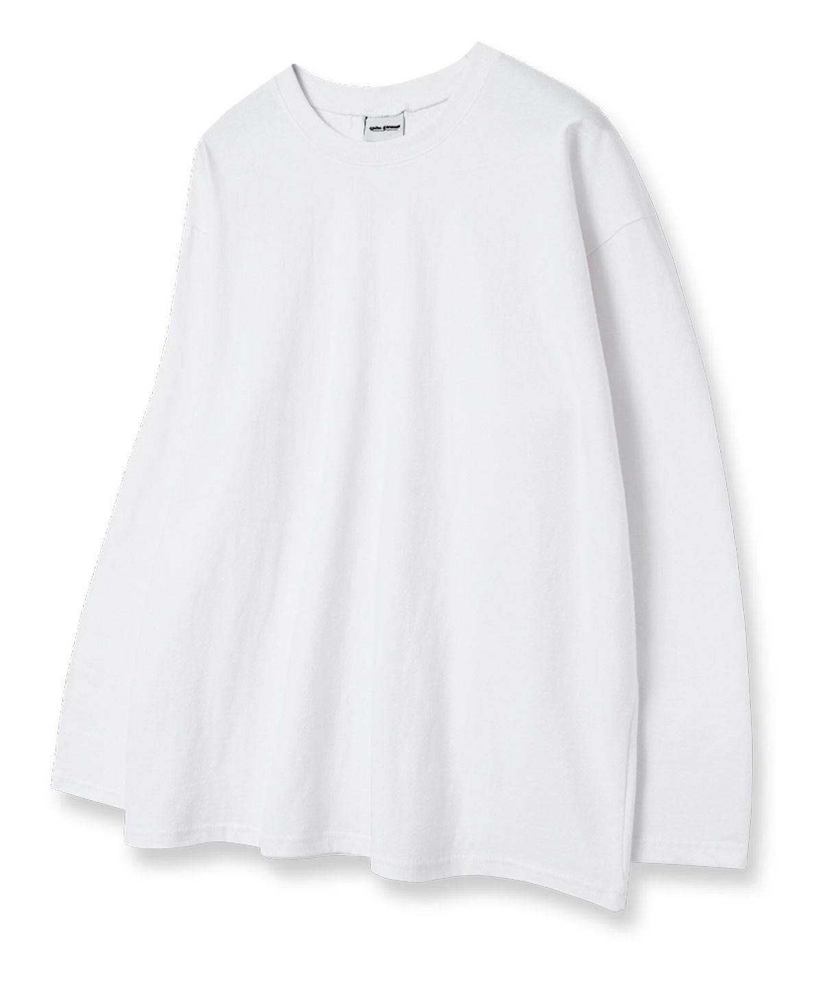 유니온가먼츠(UNION GARMENTS) 무지 루즈핏 긴팔 티셔츠 화이트 [베이직or시보리]