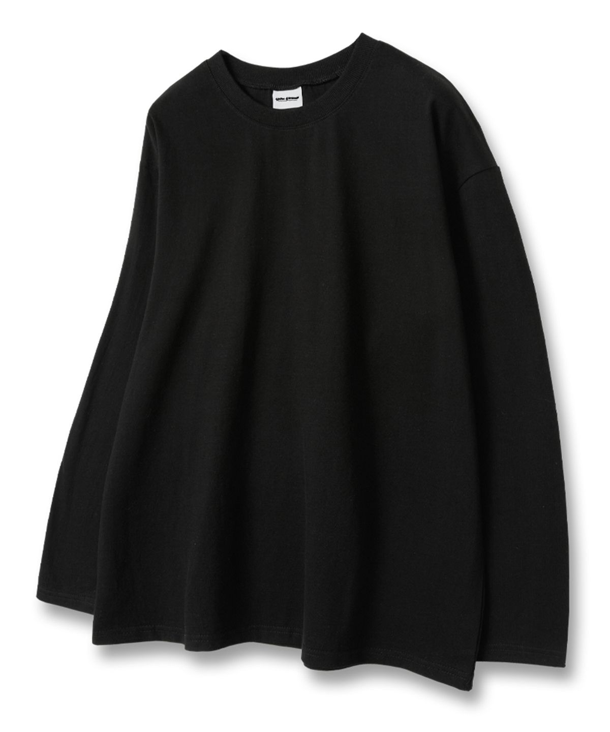 유니온가먼츠(UNION GARMENTS) 무지 루즈핏 긴팔 티셔츠 블랙 [베이직or시보리]
