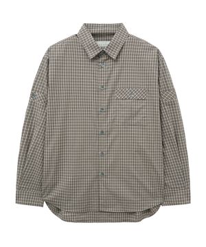 MULTI GINGHAM CHECK SHIRT (GRAY)