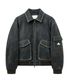 MILITARY FLIGHT LEATHER JACKET (GRAY / LAMBSKIN)