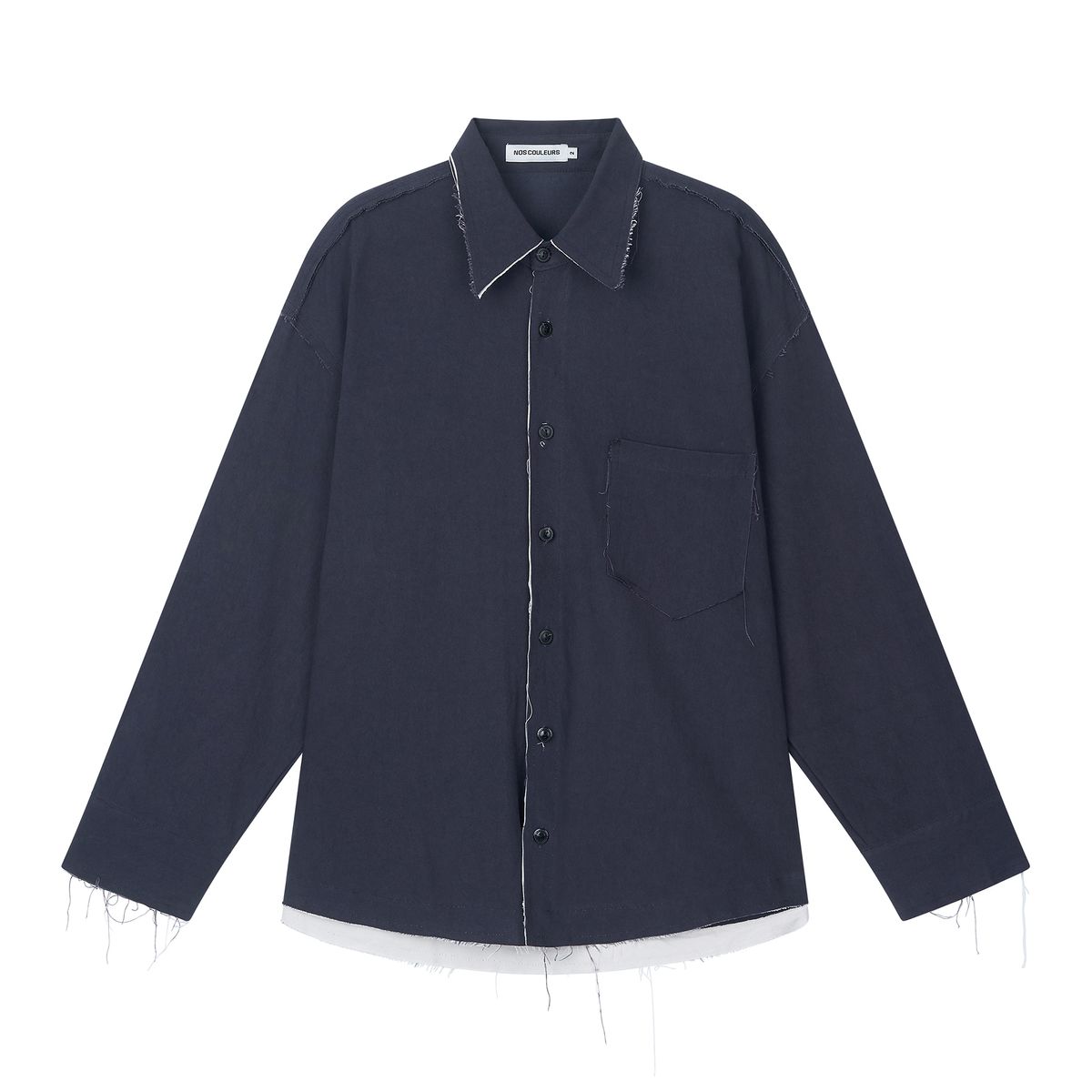 노쿨러스(NOSCOULEURS) UL COTTON SHIRTS 01 NAVY