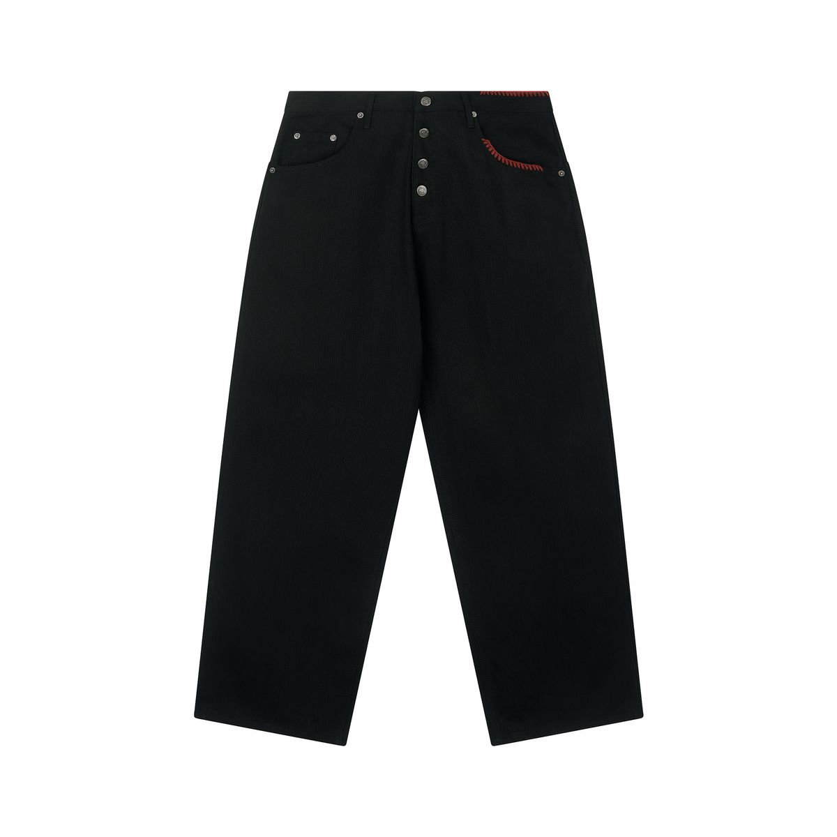 노쿨러스(NOSCOULEURS) UL DENIM PANTS 01 BLACK