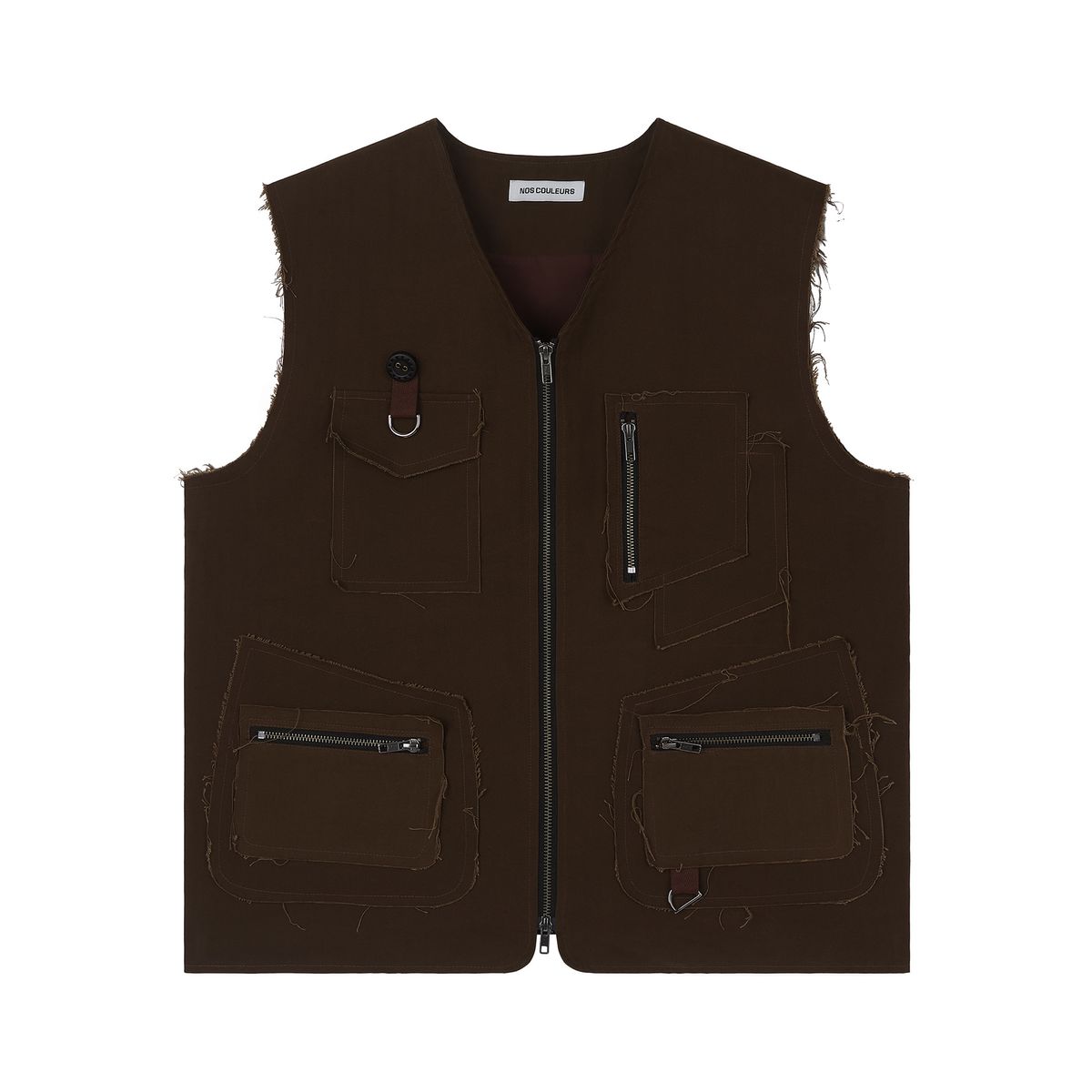노쿨러스(NOSCOULEURS) UL COTTON VEST 01 BROWN