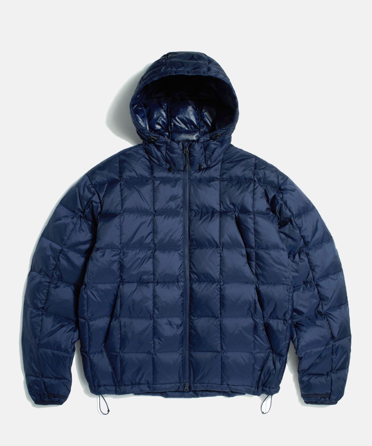 에스피오나지(ESPIONAGE) Hooded Light Down Jacket Navy